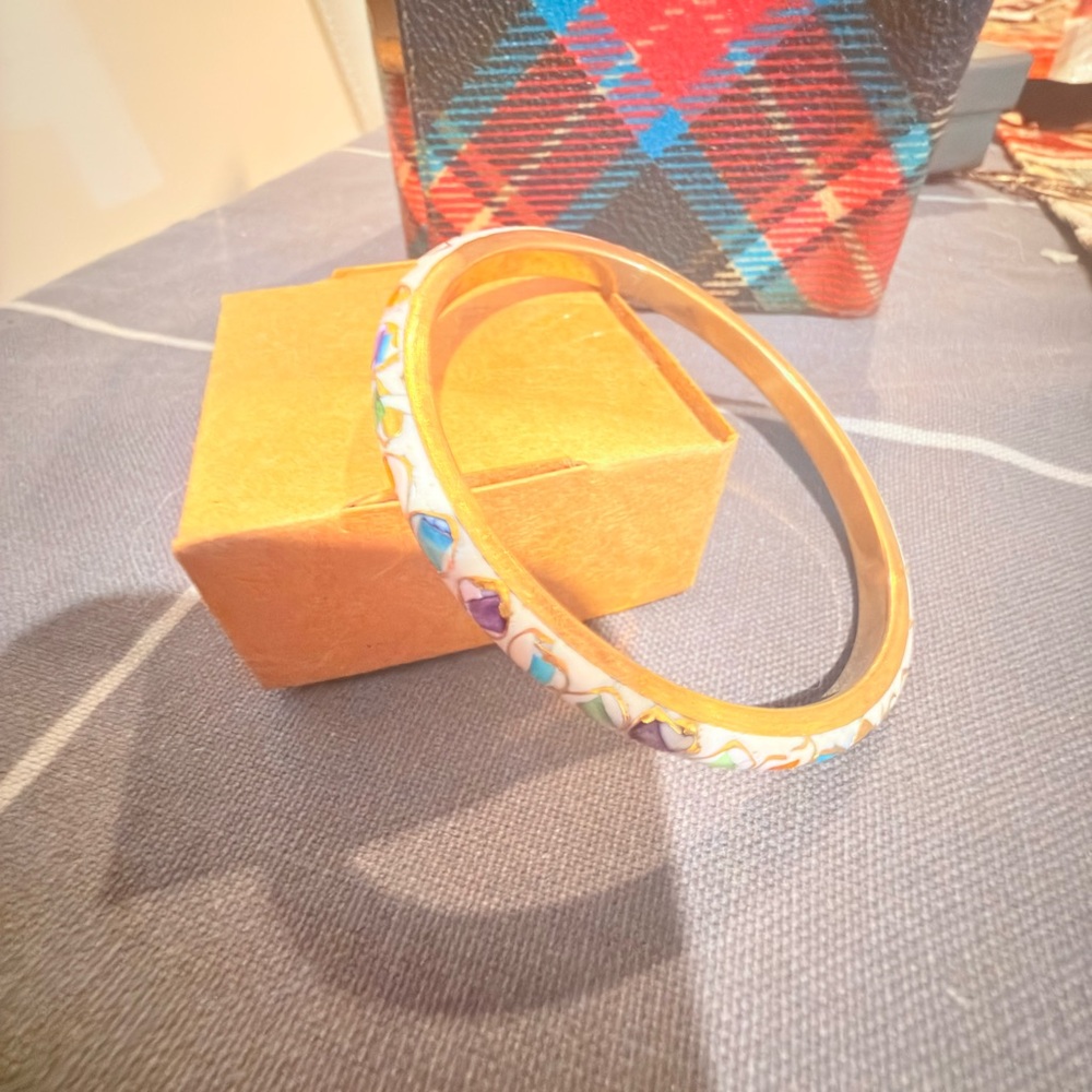 Fraggle Bangle Colorful Enamel Bangle Bracelet - Picture 9 of 9